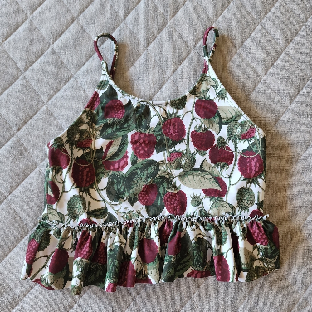 Kortni Jeane Girls Raspberry Peplum Top 10/11‎